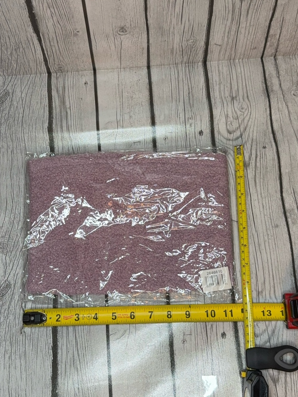 Mauve Sherpa Cosmetic Bag